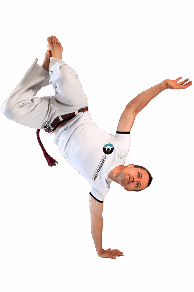 Au batido – ruch capoeiry wykonywany w Academia Capoeira w Łodzi
