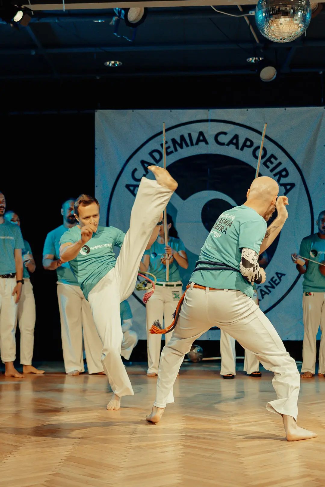 Trening capoeiry w Academia Capoeira w Łodzi